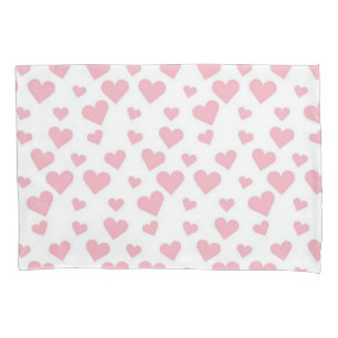 Hearts pattern pillowcase