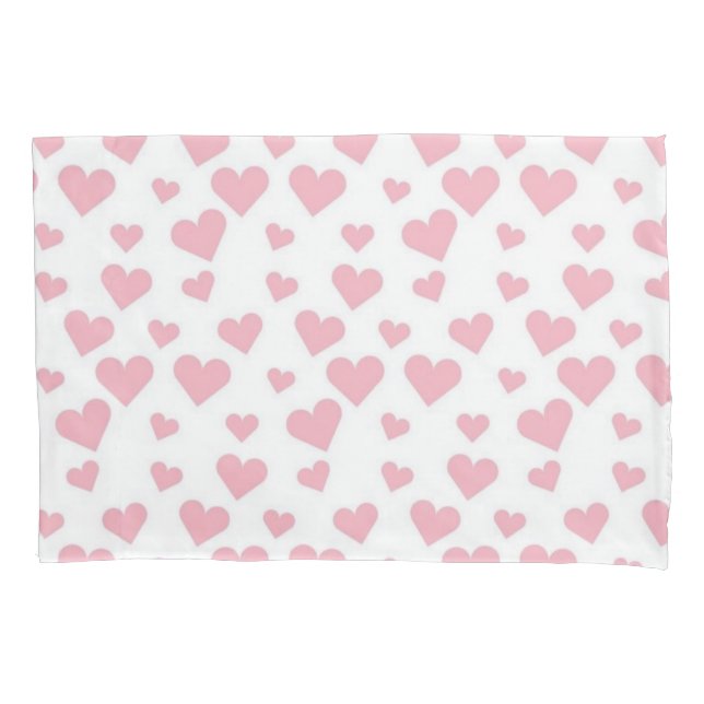 Hearts pattern pillowcase (Front)