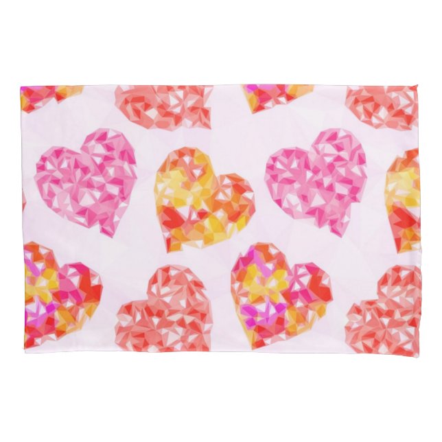 Hearts pattern pillowcase (Front)