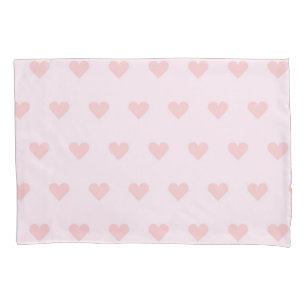 Hearts pattern pillowcase