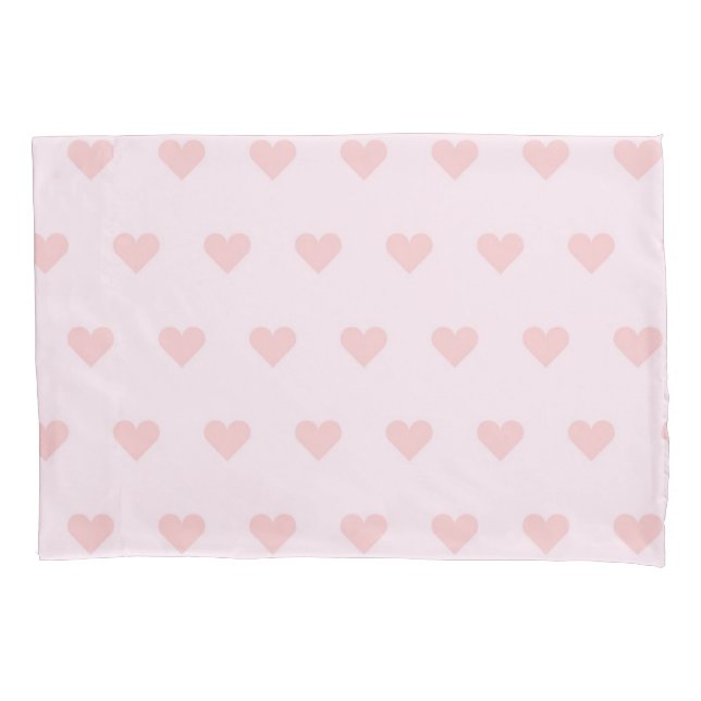Hearts pattern pillowcase (Front)