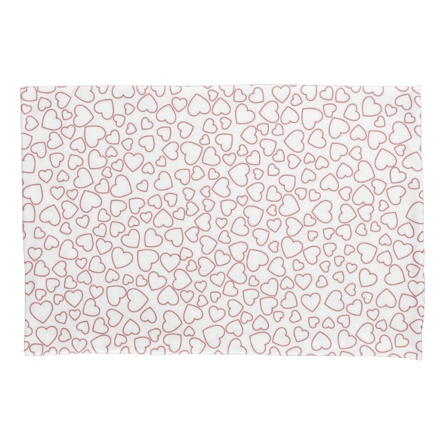Hearts pattern pillowcase (Front)