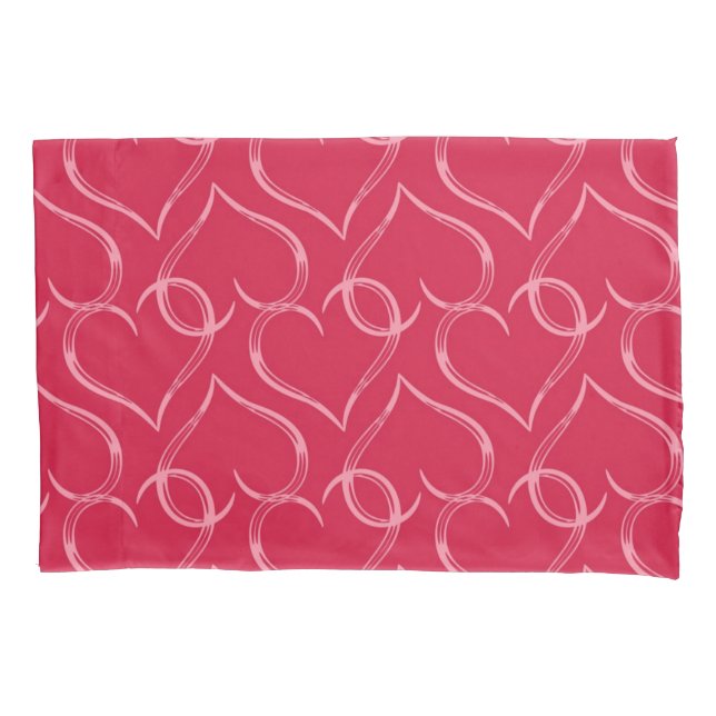Hearts pattern pillowcase (Front)