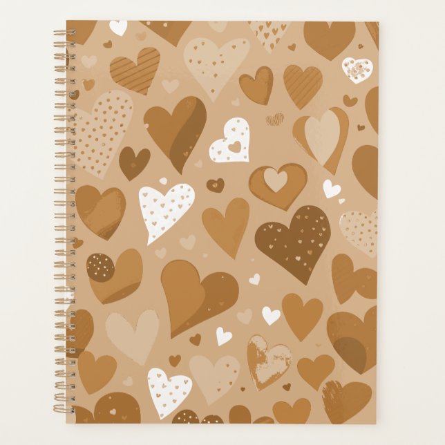 Hearts pattern. planner (Front)