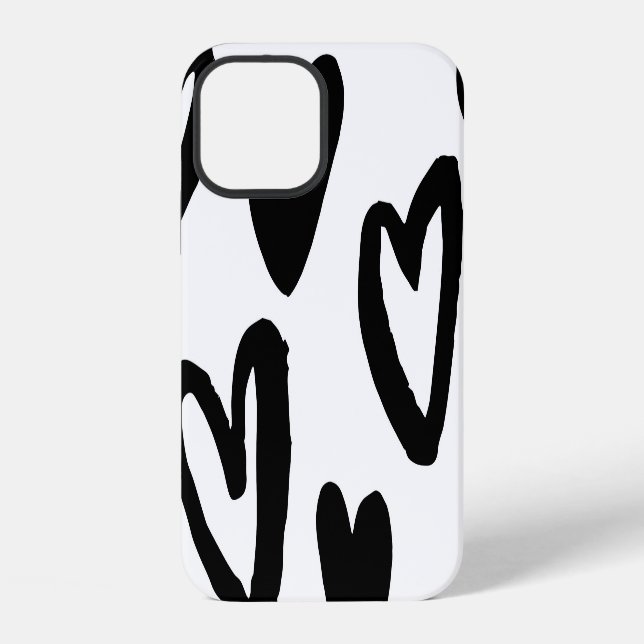 Hearts Pattern: Valentine Vintage iPhone Case (Back)
