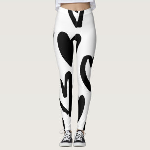 Hearts Pattern: Valentine Vintage Leggings