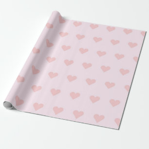 Hearts pattern wrapping paper