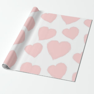 Hearts pattern wrapping paper
