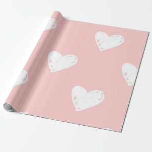 Hearts pattern wrapping paper
