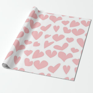 Hearts pattern wrapping paper