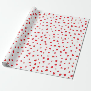 Hearts pattern wrapping paper