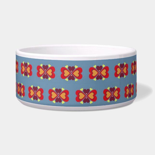 Hearts Pet Bowl (Front)