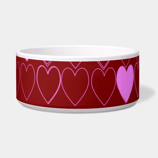 Hearts Pet Bowl (Right)