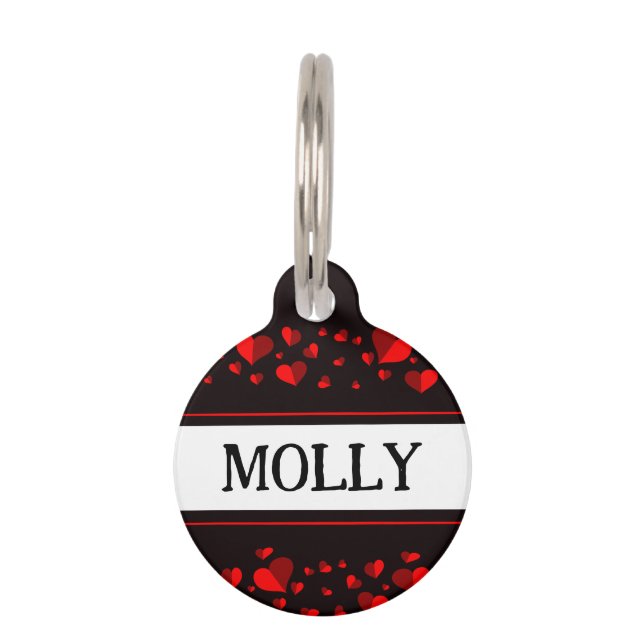 Hearts Pet Tag (Front)