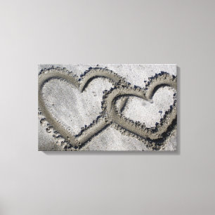 Hearts Photo Canvas Print