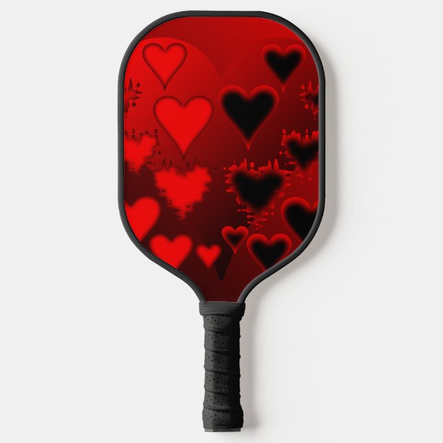 Hearts  pickleball paddle (Front)
