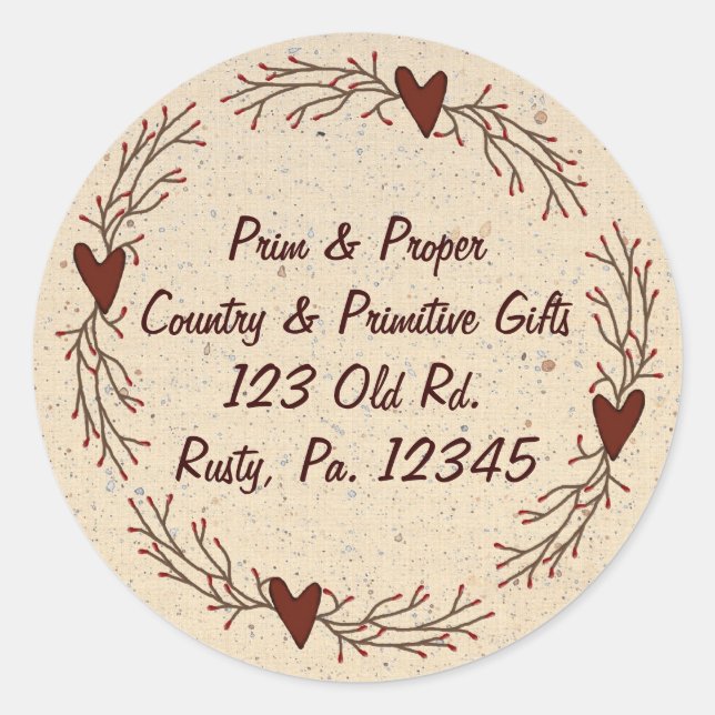 Hearts & Pip Berry Sticker (Front)