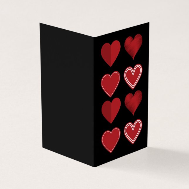Hearts Platonic Valentine Notecard 25pk (Outside)