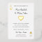 Hearts Playing Card Wedding Gold Foil Invitation