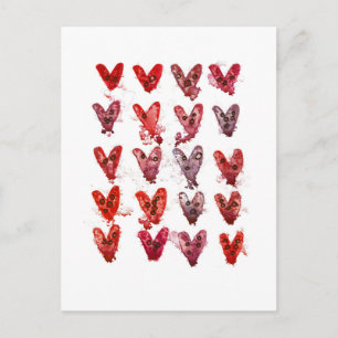 Hearts Postcard