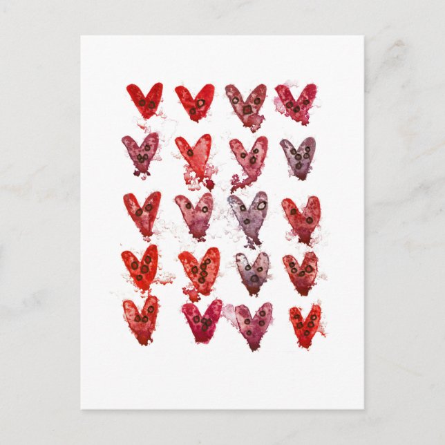 Hearts Postcard (Front)