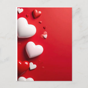 hearts postcard