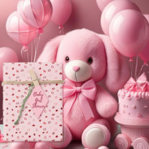 Hearts - Red on Light Pink Ombre