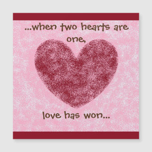 Hearts Red & Pink 'Love Has Won' Faux Fuzzy Design