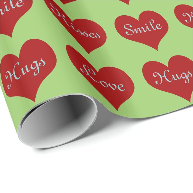 Hearts ~ Roll Gift Wrapping Paper COLOR CHANGE (Roll Corner)
