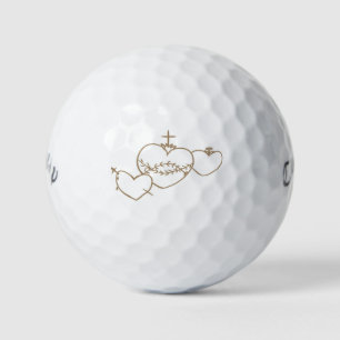 Hearts Rosary Golf Balls