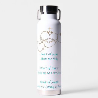 Hearts Rosary Water Bottle