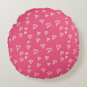 Hearts Round Pillow