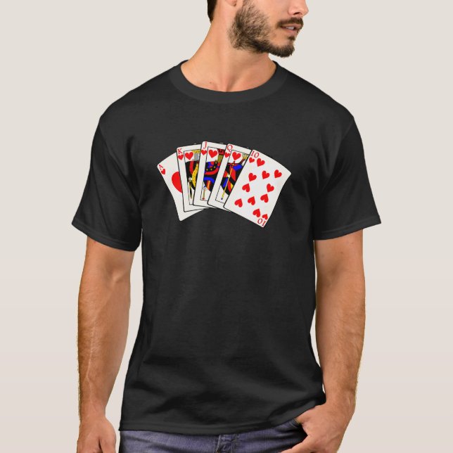 Hearts Royal Flush T-Shirt (Front)