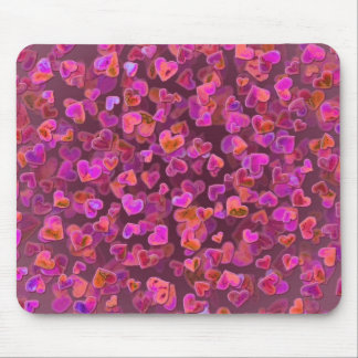 Hearts Scatter Mouse Mat