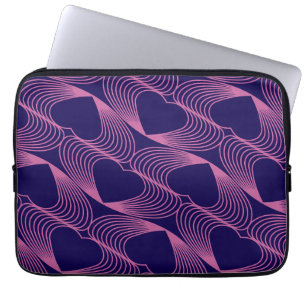 hearts seamless pattern on laptop sleeve