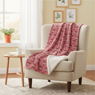 Hearts Sherpa Blanket