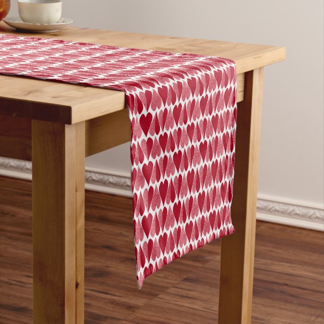 Hearts  short table runner (In Situ)