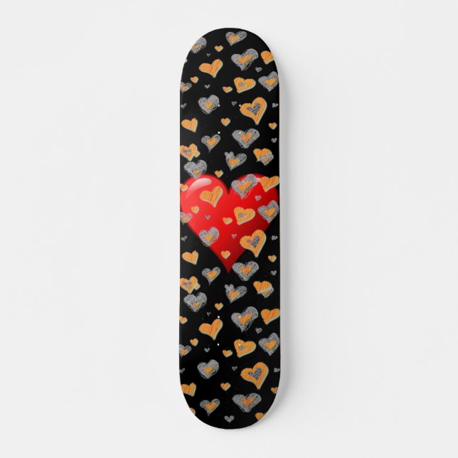 Hearts Skateboard (Front)
