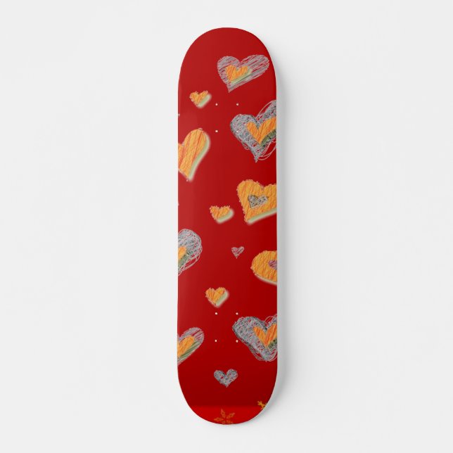 Hearts Skateboard (Front)