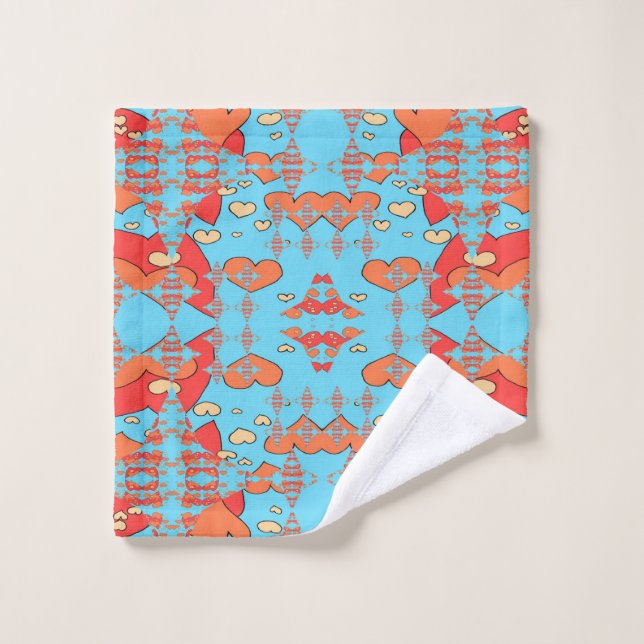 Hearts Sparks Wash Cloth (Wash Cloth)