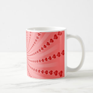 Hearts Spiral: Vector Artwork: Coffee Mug
