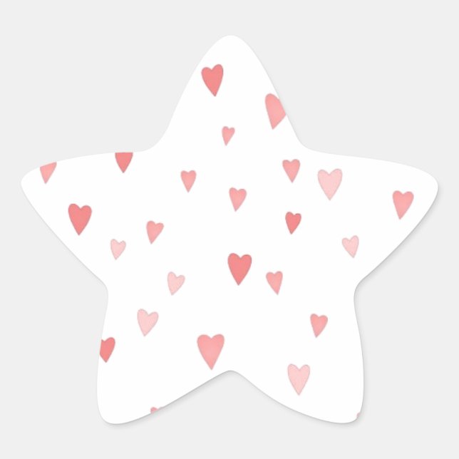 Hearts Star Sticker (Front)