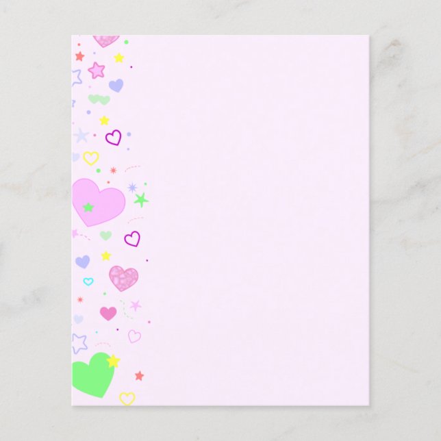 Hearts Stationery Flyer (Front)