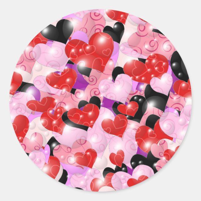 Hearts Sticker (Front)