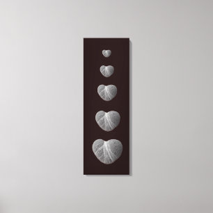 Hearts stones canvas print
