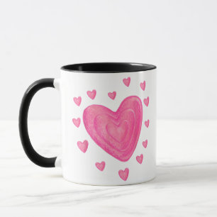 Hearts T Shirt Kids School Valentines Day Girls Bo Mug