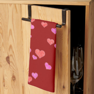 Hearts 💕 tea towel