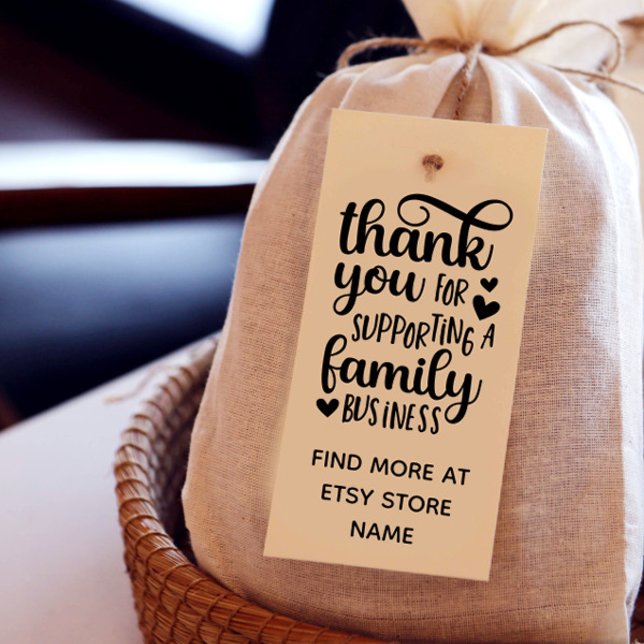 Hearts Thank You For Supporting Family Business Rubber Stamp (Creator Uploaded)