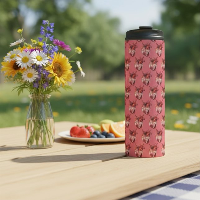 Hearts Thermal Tumbler (Creator Uploaded)