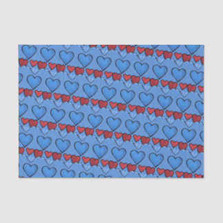 Hearts tissue paper